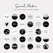 © Jessica - Lifestyle Social Media Text Style Icon Set For IG Stories. Modern Set For Business, Bloggers, Marketing, Branding. Highlight Covers, Minimalist Highlights for Instagram