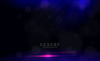 Wall Mural - Black illustration with dim blue beams of light