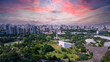 © Pedro - Aerial view of Ibirapuera Park in São Paulo, SP. Residential buildings around. Lake in Ibirapuera Park