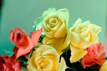 Bouquet de Fleurs en vase sur la table