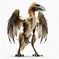 Epidexipteryx full body image with white background ultra



