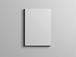 Blank pages mockup on gray background