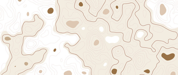 Wall Mural - abstract line art background vector. mountain topographic terrain map background with abstract shape