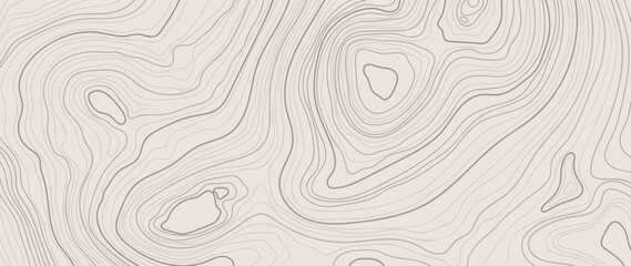 Wall Mural - abstract line art background vector. mountain topographic terrain map background with abstract shape