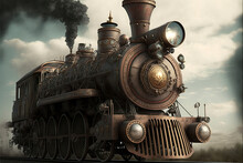 Old Steam Locomotive, Generative AI