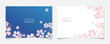 桜の花びらをモチーフにしたポストカードデザインA
