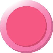 Pink Circle Button, Round Sign