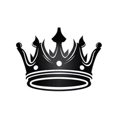 Royal crown icon isolated from background.