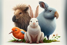 Animals Cute Illustration 