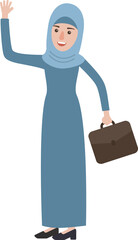 Wall Mural - Arab Businesswoman, worker at office.