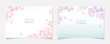 桜の花びらをモチーフにしたポストカードデザインB