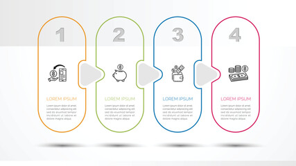 Wall Mural - vector element for infographic.template for diagram, graph, presentation and chart for your business