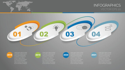 Wall Mural - vector element for infographic.template for diagram, graph, presentation and chart for your business