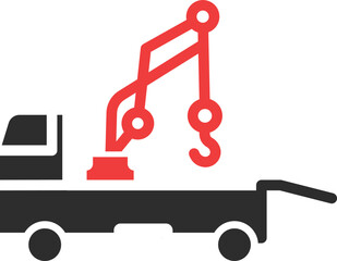 Wall Mural -  Crane Vector Icon
