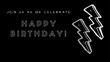 © evan-studios - Happy Birthday Day wish image with thunderbolt