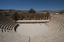 Theatre In Ancient Roman City Of Gerasa, Jerash, Jordan
