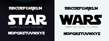 STAR WARS Sports Minimal Tech Font Letter Set. Luxury Vector Typeface For Company. Modern Gaming Fonts Logo Design.
