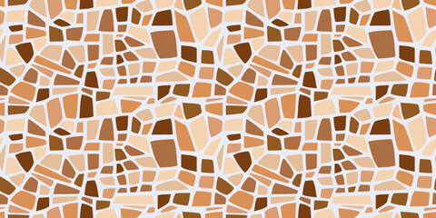Poster - Broken coffee forms of dried earth or cracked glass. Vector shapes background or wallpaper.