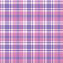 Pastel Pink And Purple Plaid Tartan Checkered Seamless Pattern. For Spring Designs , Tablecloth, Picnic Blanket And Wrapping Paper  