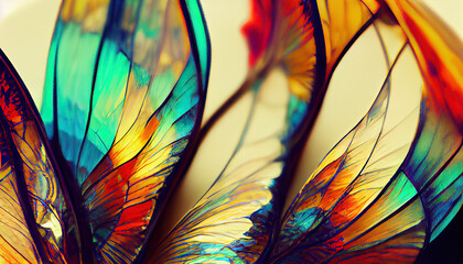 rainbow colored vintage organic background