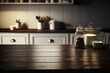© Beqiri - küche  modern  tisch  intergrund  zuhause  zähler  interieur  verwischen weiß sinken essen hell zimmer oberteile kochen leer hochglanz holz haus licht display stil schreibtisch grün obst hölzern