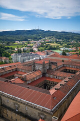 Wall Mural - Santiago de Compostela view from the Cathedral, Galicia, Spain