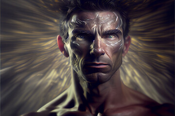 Aufkleber - Beautiful abstract human, Creator, Power, Mind, Spirit
