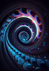 Poster - Wonderful Abstract colourful line background. Starburst dynamic wave