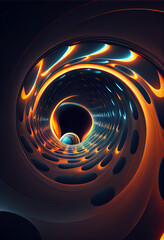 Poster - Wonderful Abstract colourful line background. Starburst dynamic wave