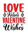 © Nur - Love Kisses Valentine Wishes SVG Designs