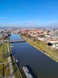 Fototapeta Do akwarium - aerial view of the city