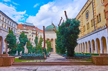 The Cemetery Of Dohany Street Synagogue With Old Trees, Budapest, Hungary
