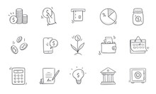 Business Doodle Icon. Finance, Money, Investment Hand Drawn Sketch Style Icon. Money, Coin, Financial Symbol Comic Doodle Drawn Collection. Vector Illustration