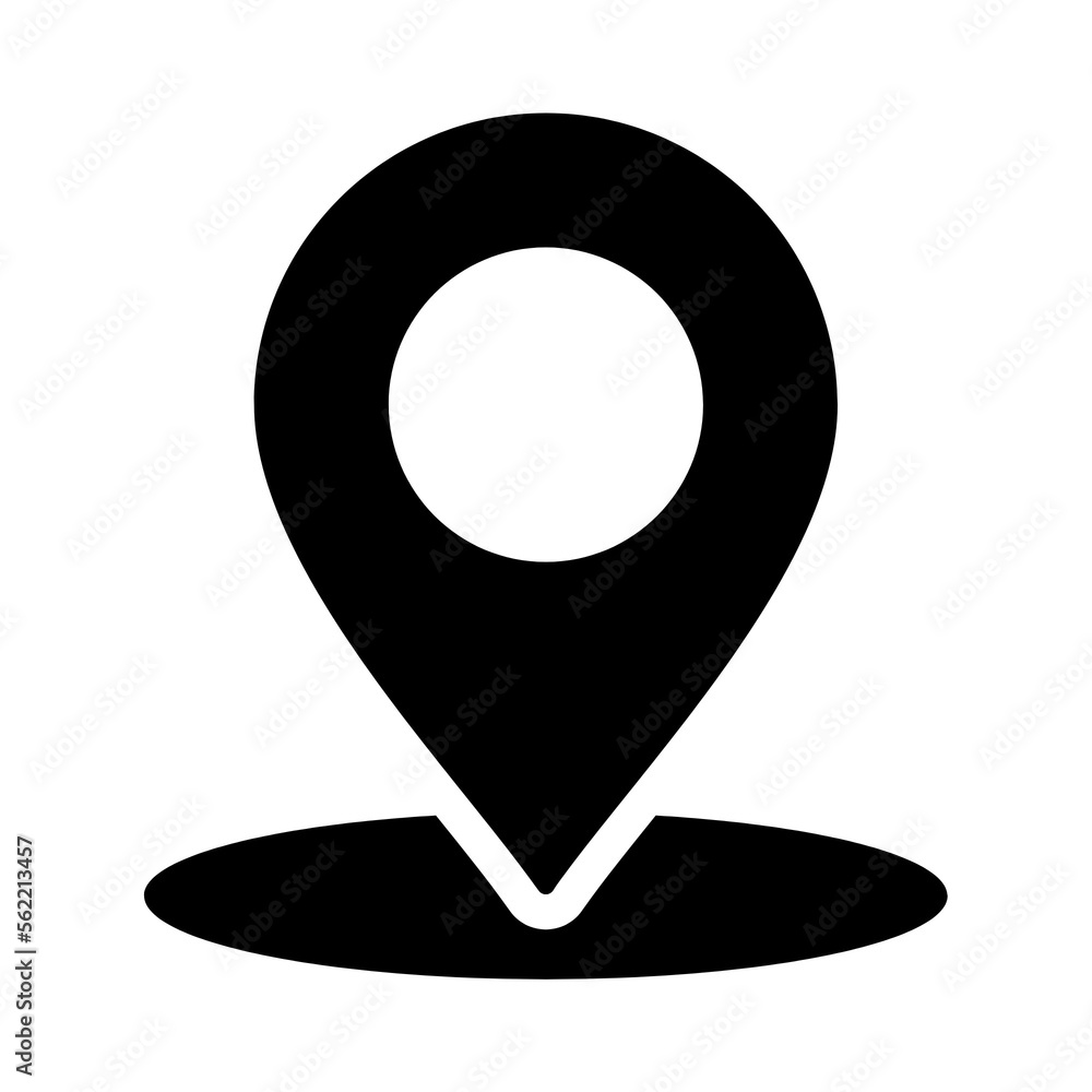 map pointer location icon transparent png Stock Illustration | Adobe Stock