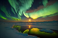 A Polar Light Or Aurora Is A Natural Phenomenon That Occurs When The Earth's Magnetic Field Interacts With The Generative AI