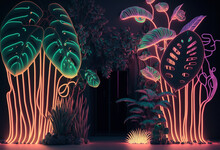Exploring The AI-Generated 3D Neon Jungle: A Vibrant, Colorful, And Artistic Visual Fantasy (Ai Generated)	