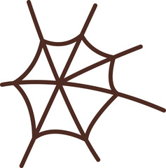 Spider net flat icon Magical arts