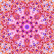 Pink trippy fractal flower background