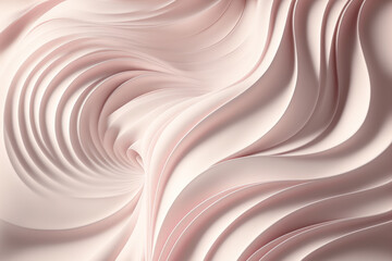 Wall Mural - Soft beige texture, smudges ice cream satin background, generative ai