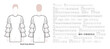 Set of sleeves - long, short, puff, knit, circle, kimono, rib, off-shoulder tucked, cowl bell, dolman clothes technical fashion illustration. Flat apparel template front, back sides. Women, men CAD