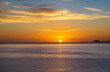Leinwanddruck Bild Sea sunset
