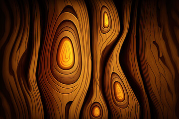 Canvas Print - wood background with an abstract wood texture. Generative AI