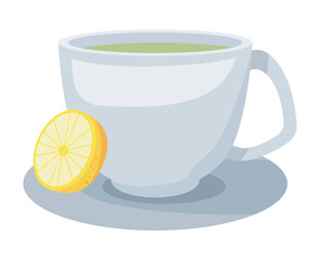 Poster - lemon tea in cup