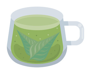 Sticker - herbal tea in cup