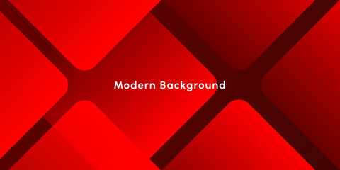 Wall Mural - Modern abstract red rectangle shape with gradient colorful background