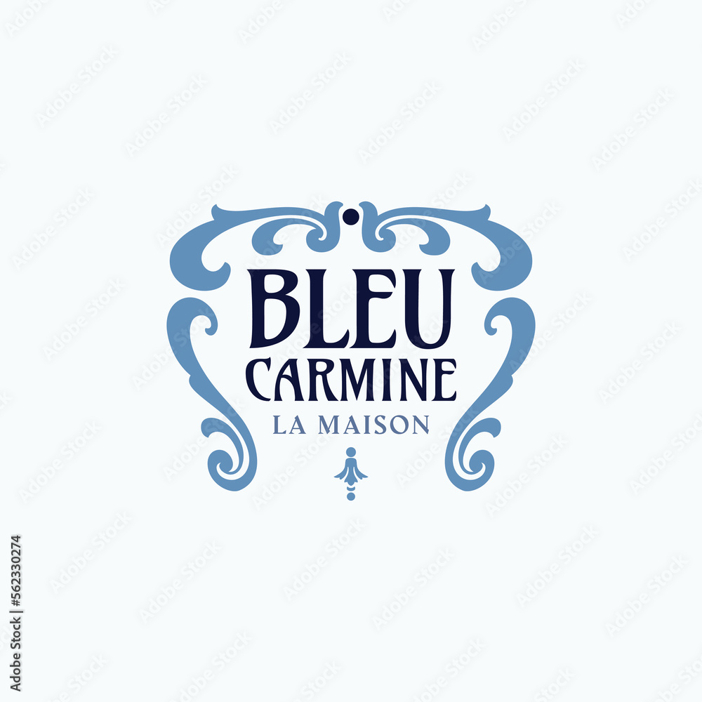 Flourish frame logo design template