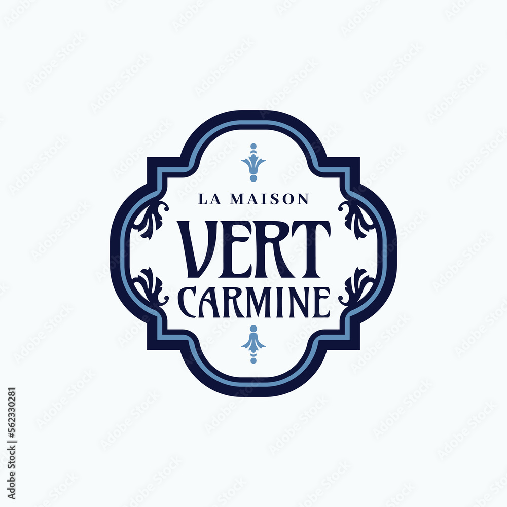 Mediterranean badge logo design template