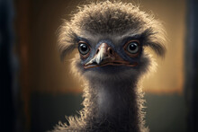 Close-up Of Ostrich In The Farm