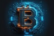 bitcoin crypto münze isoliert handel weiß hintergrund business bank banking bit hartgeld handel elektronischer handel konzept konzeptionell digitales wirtschaft elektronisch bergbau tauschen finanz