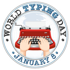 Canvas Print - World Typing Day Banner Design